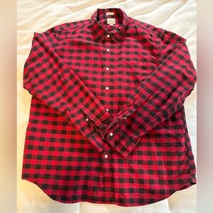 Jcrew L/s plaid shirt